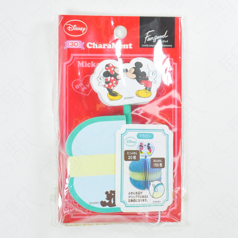 Kamio Japan 3D Sticky Notes x Disney [CR13606] Mickey Mouse and Minnie Mouse